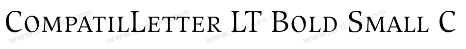 CompatilLetter LT Bold Small Caps字体转换